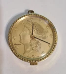 Lucerne Liberty Lady Swiss Made Pendant Watch Gold Tone Wind-up Works. Fixed Price $85.00.