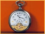Beautiful Hebdomas Pocket Watch Arnex 8-DAY Keeping Time Visible Escapement. Fixed Price $450.00.