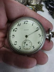 Antique 1920'S Elgin 15 Jewel Pocket Watch Illinois Nickel Case. Fixed Price $71.24.