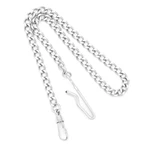 Charles Hubert Chrome Finish Brass 14.5IN Pocket Watch Chain. Fixed Price $44.99.
