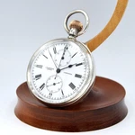 1909 J.w. Benson By Longines Solid Silver Chronograph Pocketwatch - Cal 19.73N. Fixed Price $2398.68.