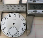 Regina Swiss Made Original Pocket Watch Enamel 42.02 Mm New Old Stock Nos. Fixed Price $14.49.