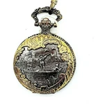 Geneva Men's Round Quartz Tu-toned Duck Hunter Pocket Watch With Metallic Chain. Fixed Price $19.88.