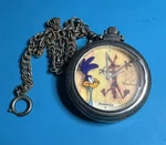 Vintage 1997 Armitron Looney Tunes Road Runner Coyote Musical Pocket Watch. Fixed Price $22.48.