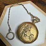 Majestime 17 Jewels Swiss Made Gold Tone Shock Protected Pocket Watch Untested. Fixed Price $32.00.