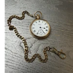 Waltham P.s. Bartlett Pocket Watch 17 Jewels, Gold-plated Case Running. Fixed Price $210.00.
