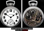 Display Back Main Liner Case Rr Pocket Watch Hamilton 992-E Elinvar Serviced.. Fixed Price $1180.00.