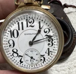 Hamilton 934 Special 17 Jewels Gold Filled Railroad Grade Pocket Watch Faint Tic. Fixed Price $315.00.