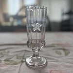 Centennial Star Glass 1776 1876 Antique Rare Usa Clear Footed Ale Pilsner. Fixed Price $88.00.
