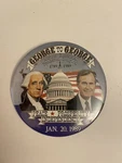 George 1789 1989 Political Pin Back Button P44. Fixed Price $7.38.