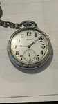 Antique Buren 17 Jewel Swiss Pocket Watch Working Original Wood Case Cir 1930S. Fixed Price $84.00.