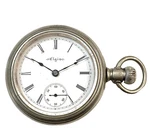 Antique Elgin 18S Pocket Watch Swing Out Silveroid Case. Fixed Price $84.00.