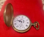 Vintage Arnex Pocket Watch 17 Jewels Incabloc Swiss Made Fisherman Scene. Fixed Price $69.99.