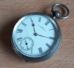 A.w.co. American Watch Company Waltham Mass. Solid Silver Pocket 1875. Fixed Price $87.31.