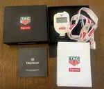 New Supreme Tag Heuer FW18 Red Box Logo Pocket Pro Stopwatch Authentic. Fixed Price $255.00.