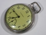 1955 Ingraham Mastercraft Dollar Pocket Watch Runs Good Used. Fixed Price $35.00.