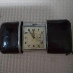Vintage Movado Ermeto Travel Pocket Watch Leather Case Silver Dial Manual. Fixed Price $804.22.