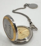 Colibri Quartz Pocket Watch Silver Gold Engraved Gift Japan Movt With Chain. Fixed Price $21.59.