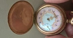 Antique Victorian Waltham 1891 Pocket Watch Pink Fancy Dial Ticks Needs Repairs. Fixed Price $1276.00.