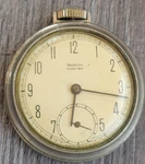 Vtg Westclox Pocket Ben 2" Watch Silver Frame Untested. Fixed Price $13.00.