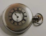 Solid Silver Hamilton, GR:975, 16S, 17JS Half Hunter Pocket Watch,fwo. Fixed Price $484.78.