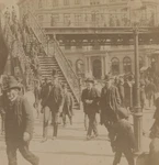 Elevated Railway Stationnew York Ny Kilburn Stereoview C1895. Fixed Price $14.40.