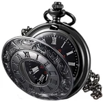 Mjscphbjk Vintage Pocket Watch For Men Roman Numerals Scale Quartz Black. Fixed Price $18.48.