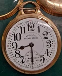 Hamilton 950B 23J Pocket Watch Gold Filled Bar Over Crown Wadsworth Case. Fixed Price $872.98.