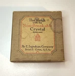 E. Ingraham Viceroy Pocket Watch Box Only Nickel Finish. Fixed Price $14.99.