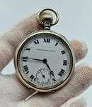 Antique Solid Silver Bravingtons Renown Pocket Watch 46 Mm. / U028. Fixed Price $226.98.