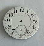 Vintage 16 Size Waltham 1892 Pocket Watch Porcelain Dial. Fixed Price $45.00.