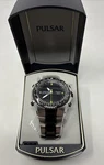 Pulsar Mens Watch Pilot World Time Alarm Chronograph NX14-X001 PM7001 Runs Mib. Fixed Price $239.99.