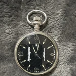 Remington Silver Pocket Watch Black Dial Quartz 100FT Water Resistant Date. Fixed Price $40.00.