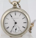 Elgin S&t Child Philadelphia Keywind Pocket Watch, Gr. 81, 573008, 18S, Runs(jx). Fixed Price $149.95.