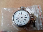 Rare Antique Solid Silver And Gold "le Coultre" Key Winding Swiss Pocket Watch. Fixed Price $339.50.