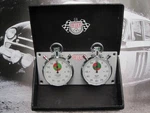 Heuer Trackmaster Stopwatch Panel, Classic Vintage And Both Fully Operational. Fixed Price $625.50.