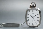 Vtg. Near Mint Seiko 2621-5190 Roman Tank 34MM Quartz Pocket Watch From Japan. Fixed Price $94.90.