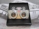 Heuer Trackstar Stopwatch Panel With Rare Black Dials And Fully Operational. Fixed Price $625.00.
