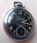 Ingraham Biltmore Luminous Pocket Watch Running Condition - Dollar. Fixed Price $39.99.