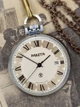 Vintage Soviet Pocket Watch Raketa Rocket Open Face 2614 19J. Date Ussr 1970S. Fixed Price $69.90.