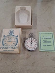 Vintage Compass Pocket Timer 7 Jewels Swiss Made Original Box. Fixed Price $49.88.