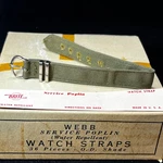 Vintage Nos 1940S WW2 Us Military Issue Brite 1-PIECE Watch Band 16MM 5/8" B0-1. Fixed Price $29.95.