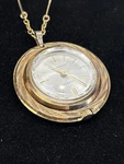 Vintage Lucerne Swiss Women Gold Tone Mechanical Pocket Watch. Fixed Price $35.00.