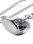 Hicarer Quartz Pocket Watch For Men With Black Dial And Chain 46 Mm, Silver. Fixed Price $23.23.