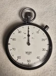 Vintage Heuer Stopwatch Ref. 408.201 Tested Works. Fixed Price $130.00.