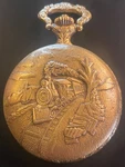 Vtg Westclox 17-JEWEL Pocket Watch Swiss Made Gold-tone Full Hunter Case Nice. Fixed Price $70.00.