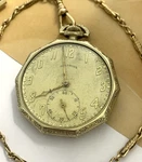 Antique 1922 Illinois Pocket Watch Double Roller Grade 405 12S 17J Gold Filled. Fixed Price $269.00.