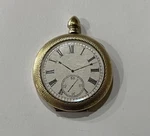 Victorian Era Pocket Watch Motif 9/16 Photograph Locket. Fixed Price $79.00.
