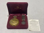 Westclox Pocket Watch Elk Hunting Dogs Filagree Fob Vintage 1970S Works Box. Fixed Price $38.00.