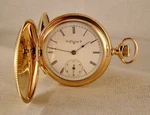133 Years Elgin 10K Gold Filled Hunter Case Great Looking Pocket Watch. Fixed Price $325.00.